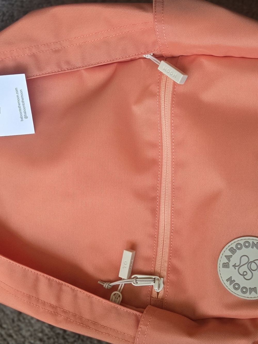 Baboon To The Moon Coral Backpack Medium Size